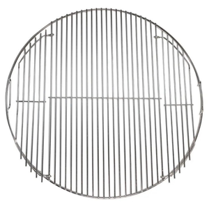 Stainless Steel Round Hinged BBQ Grill | Suits 57cm Kettle including Weber