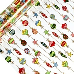 Ornaments Printed Cellophane - 30" X 100' - Polypropylene/Cellophane - Poly Film by Paper Mart
