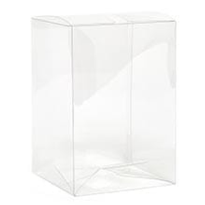 Clear Display Crystal PET Auto Bottom Locking Box - 2 X 2 X 2 - Plastic - Quantity: 50 - Plastic Boxes by Paper Mart