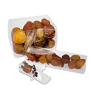 Clear Side Tuck Boxes - 1-3/16" X 1-1/8" X 2-5/8" - Plastic - Quantity: 50 - Plastic Boxes by Paper Mart