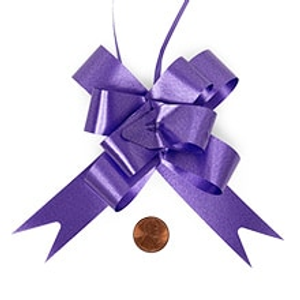 Purple Butterfly Bow 2" - Quantity: 100 - Polyethylene Ribbons Width: 2" by Paper Mart