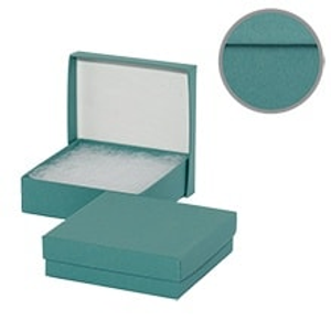 Jewel #53 Jade Matte Color Jwry Box Colored - 5-1/4 X 3-3/4 X 7/8 - Cotton - Quantity: 100 - Jewelry Boxes by Paper Mart