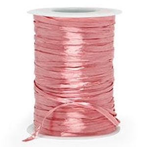 Pink Metallic Raffia Ribbon Yards - 1/4" X 100 - Polyethylene Ribbons by Paper Mart