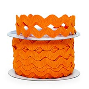 Tangerine Ric Rac - 11mm X 25yd - Ribbon by Paper Mart