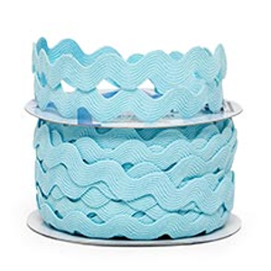Blue Ric Rac - 11mm X 25yd - Ribbon by Paper Mart