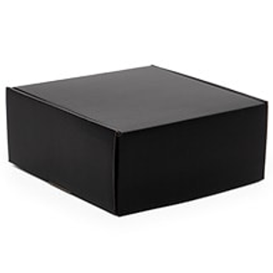 Black Corrugated Tuck Top Box - 8 X 8 X 3 - Quantity: 50 - Colored Boxes by Paper Mart