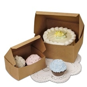 Bakery Kraft Cake & Pie Box - 10 X 10 X 3 - Quantity: 200 by Paper Mart