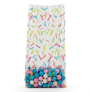 Candy Sprinkles Cello Bags - 5 X 3 X 11-1/2 - Polypropylene/Cellophane - 1.2 mil thick - Quantity: 100 by Paper Mart