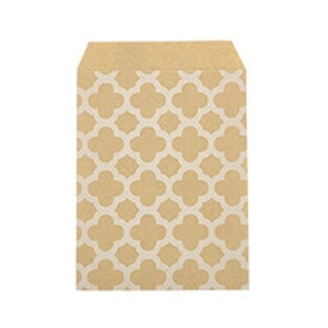 Kraft Quatrefoil Merchandise Bags - 6-3/8 X 8-1/2 - Quantity: 100 - Paper Merchandise Bags by Paper Mart