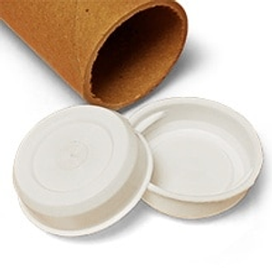 Plastic End Tube Bags Plug 1-1/2" Diameter - 1 1/2" - Quantity: 100 - Mailing Tube Bags by Paper Mart