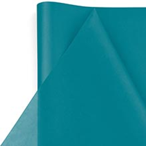 Satin Peacock Blue Premium Matte Tissue PPr Colored - 480-20 X 30 - Tissue Paper by Paper Mart
