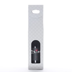 Pearl Grey Qltd Wine Carry Box - 3-1/2 X 3-1/2 X 15-1/8 - Cardboard - Quantity: 50 by Paper Mart