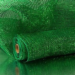 Emerald Metallic Deco Mesh - 21" X 10 Yards - Polypropylene / Cellophane - Wraps by Paper Mart