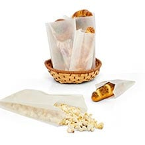 Square Glassine Bags 1 Pound Gusset - 2 1/4" - Quantity: 1000 - Grocery Bags - Type: 1 Lb Width: 3 1/2" Height/Depth: 7 3/4" by Paper Mart
