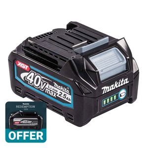 Makita BL4025 40V Max XGT 2.5Ah Li-ion Battery
