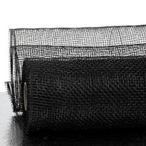 Black Deco Mesh - 10" X 10 Yards - Polypropylene / Cellophane - Wraps by Paper Mart