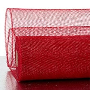 Red Deco Mesh Roll - 10 X 10 Yards - Polypropylene Wraps by Paper Mart