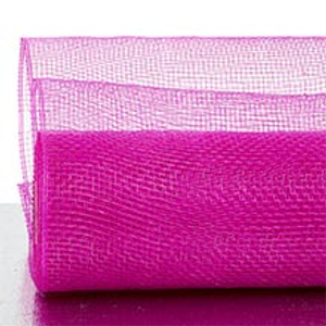 Hot Pink Deco Mesh - 10" X 10 Yards - Polypropylene / Cellophane - Wraps by Paper Mart