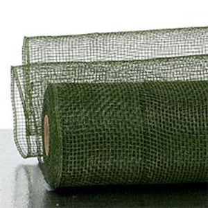 Olive Deco Mesh - 10" X 10 Yards - Polypropylene / Cellophane - Wraps by Paper Mart