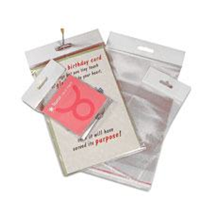 Clear Crystal Cello Header Bags - 5" X 7" - Quantity: 1000 - Type: 1.2 Mil Standard by Paper Mart