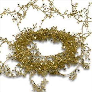 Glitter Metal Gold Small Star Garland Metallic - Embellishments Length: 30 ft. by Paper Mart