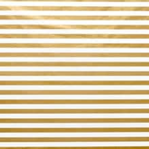 Gold/White Narrow Pinstripe Tissue Paper - 20 X 30 - 1.2 mil thick - Quantity: 240 by Paper Mart