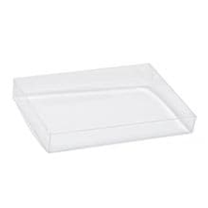 Clear Two Piece Full Lid Boxes - 6-11/16" X 4-7/8" X 3/4" - Quantity: 48 - Plastic Boxes - Usage : Notes, Gloves