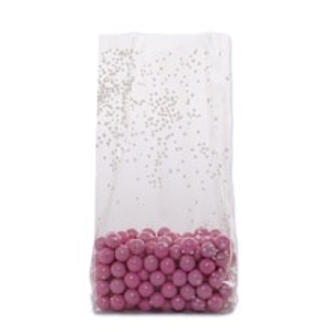White Sprinkles Cello Bags 1/2" - 4" X 2 - Polypropylene - 1.2 mil thick - Quantity: 100 by Paper Mart