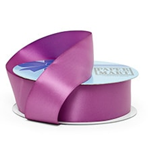 Dark Orchid Single Face Satin Ribbon - 7/8" X 100 Yards - Polyester by Paper Mart