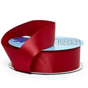 Scarlet Double Face Satin Ribbons - 7/8" X 50 Yards - Polyester - Type: Double Faced by Paper Mart