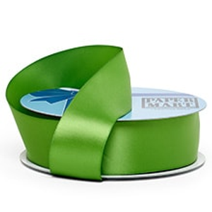 Bud Green Double Face Satin Ribbons - 7/8" X 50 Yards - Polyester - Type: Double Faced by Paper Mart