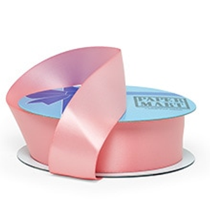 Pink double Face Satin Ribbon - 2-1/2" X 25yd - Type: Double Faced by Paper Mart