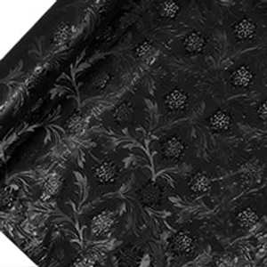 Yds Black Poly Embossed Floral Foil - 20" X 10 - Polyethylene - Florist Supplies - Width: 20" by Paper Mart