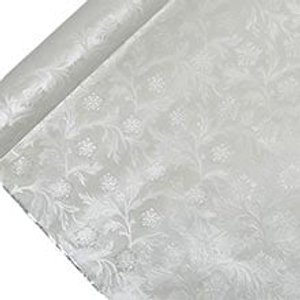 Yds Ivory Poly Embossed Floral Foil - 20" X 10 - Polyethylene - Florist Supplies - Width: 20" by Paper Mart