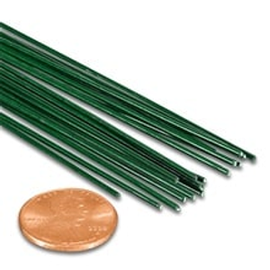 Green Florist Stem Wire 18" Fabric Cloth - Florist Supplies - Approx. # Of Wiresper Package: 12 Pcs - Gauge : 16 Ga Length: 18"