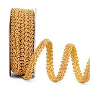 Old Gold Gimp Braid Trim - 5/8" X 10 Yards - Ribbon by Paper Mart