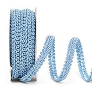 Light Blue Gimp Braid Trim - 3/8" X 10 Yards - Ribbon by Paper Mart