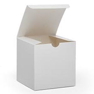 Bakery Gift Boxes Wholesale White Gift Boxes - 4" X 4" X 4" - Cardboard - Quantity: 100 - Type: Mugs by Paper Mart