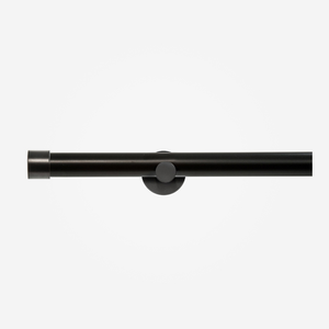 35mm Allure Signature Matt Black End Cap Finial Eyelet Curtain Pole