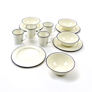 Enamel Tableware Set from Hope Education - 12 Piece Set
