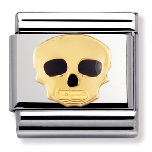 Nomination CLASSIC Gold Halloween Skull Charm 030216/08