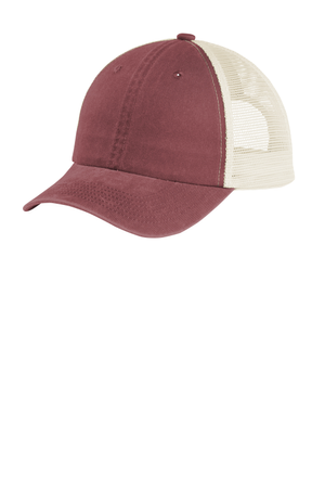 Port Authority Embroidered Beach Wash Mesh Back Cap
