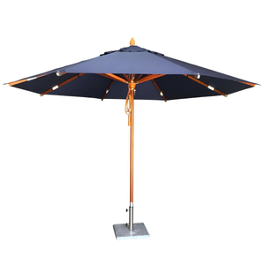 Sunranger Premium Timber Market Umbrellas-Black Spuncrylic-3.0m x 3.0m Square
