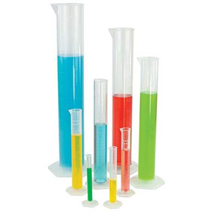 100mL Class A Plastic Graduated Cylinder With Molded Graduations, 1/EA