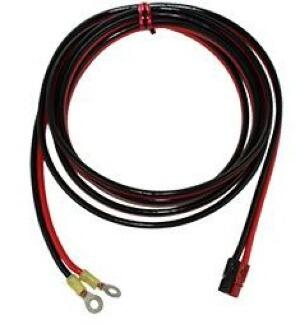 10ft DC power lead fitted with ring terminals and power poles