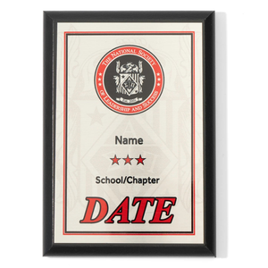 NSLS Recognition Plaque