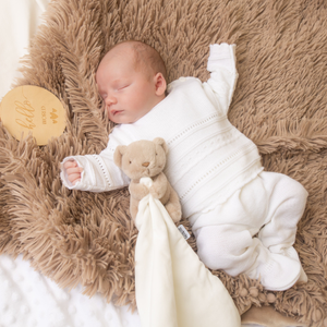 White Pointelle Knitted Set