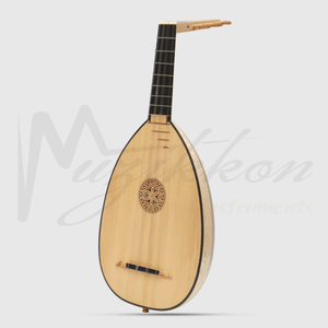 Lute Ukulele, 6 Strings Tenor Variegated Lacewood Walnut