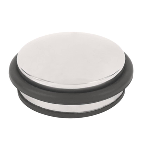 Dome Weight Floor Mounted Door Stop - Polished Stainless Steel - Hardware Solutions