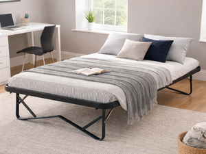 Wholesale Beds Foldable Skid Bed Frame Black Mesh